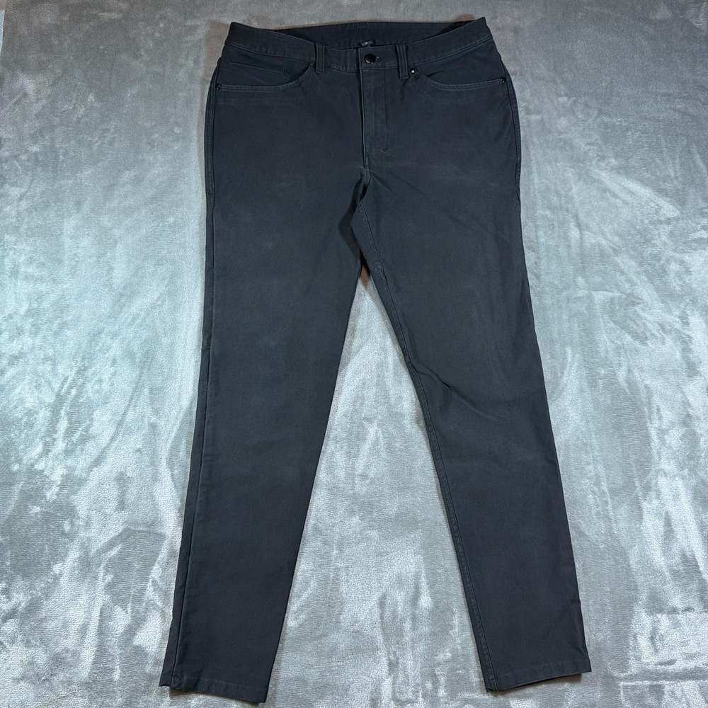 Lululemon‎ Pants Mens 32 x 31 Black Utitlitech Canvas Stretch Casual Chino